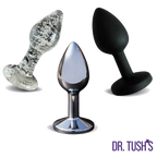 Beginner, The First Step Anal Plug Set – Glass, Metal & Silicone