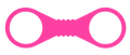 Large Hot Pink Silicone Cuffs