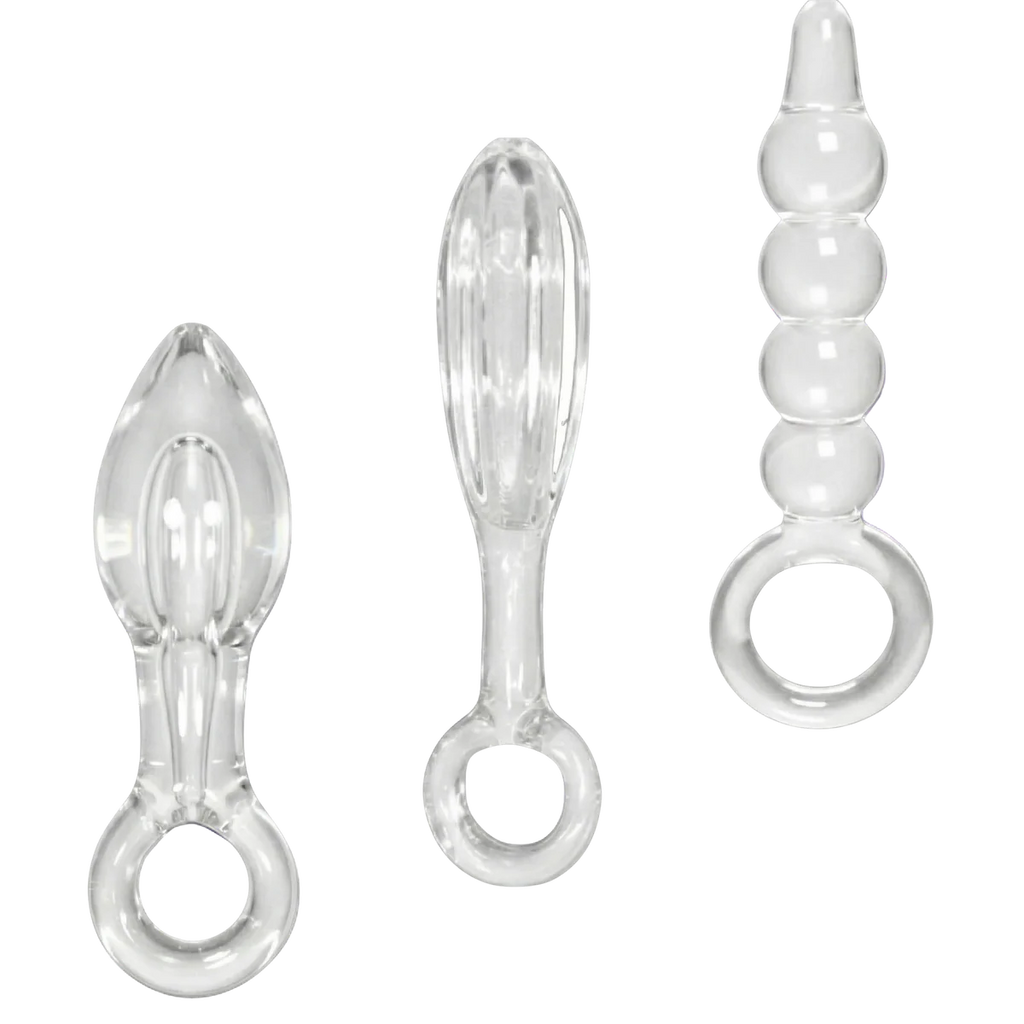 Halos of Pleasure – All Glass Anal Plug Trio