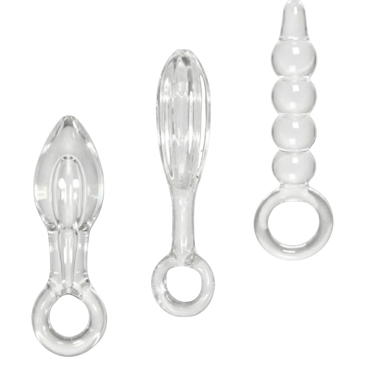 Halos of Pleasure – All Glass Anal Plug Trio