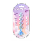COTTON CANDY- JOY GEMS- PEARL DIPPER. Anal Beads with Ring Handle. Liquid Silicone. Glitter Encased Sparkles.