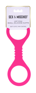 Small Hot Pink Silicone Cuffs
