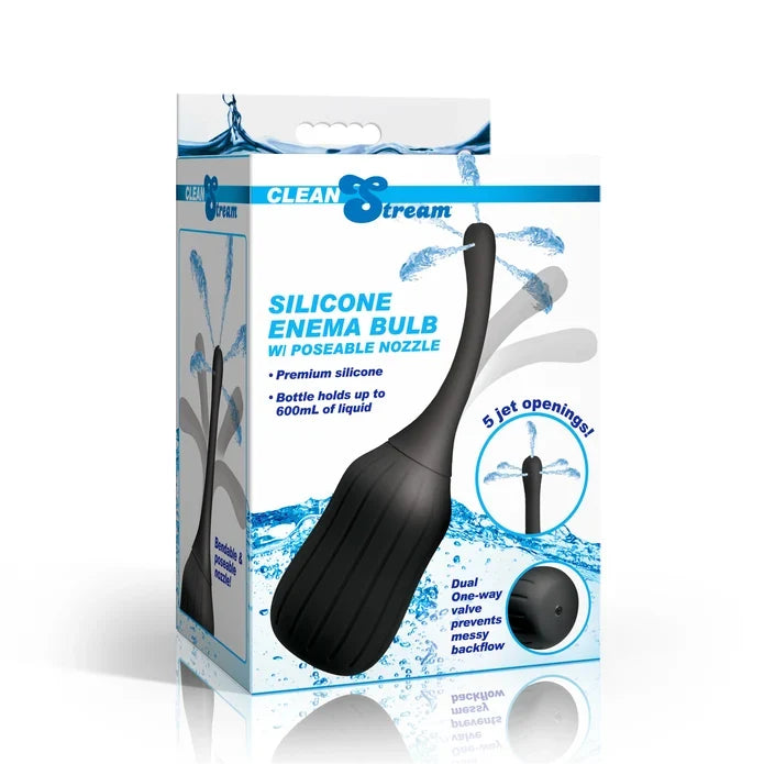 Silicone Enema Bulb w/ Posable Nozzle