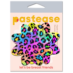 Rainbow Cheetah Leopard Print Petal Breast Pasties