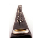 Leather Pin Prick Cock Strap In Clamshell Black
