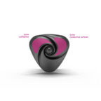 Mystim Heart's Desire eStim layonvibrator, Black
