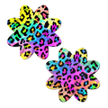 Rainbow Cheetah Leopard Print Petal Breast Pasties