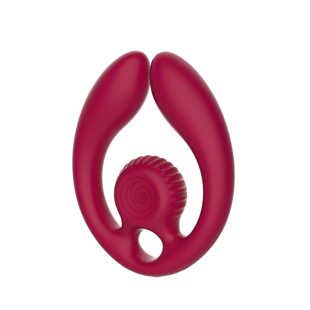 SVibe Snail GIZI Duo Couples Stimulator, burgundy