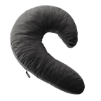 Lune Side Snuggle Pillow with Palm Vibrator Black