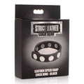 Leather Speed Snap Cock Ring - Black