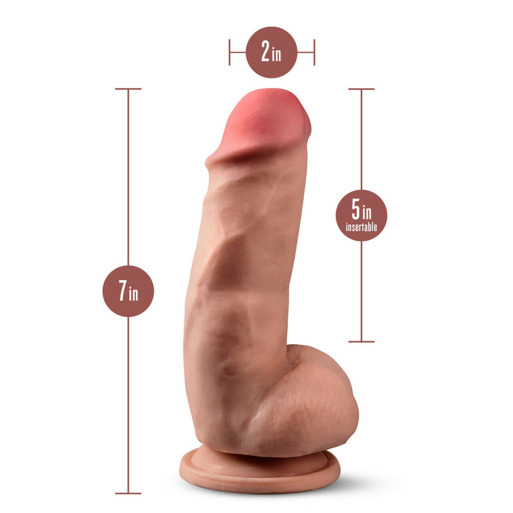 Dr Skin Plus 7" Girthy Posable Mocha