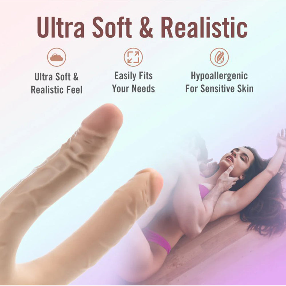 Dr. Skin Plus 16.5” Posable Double Dong