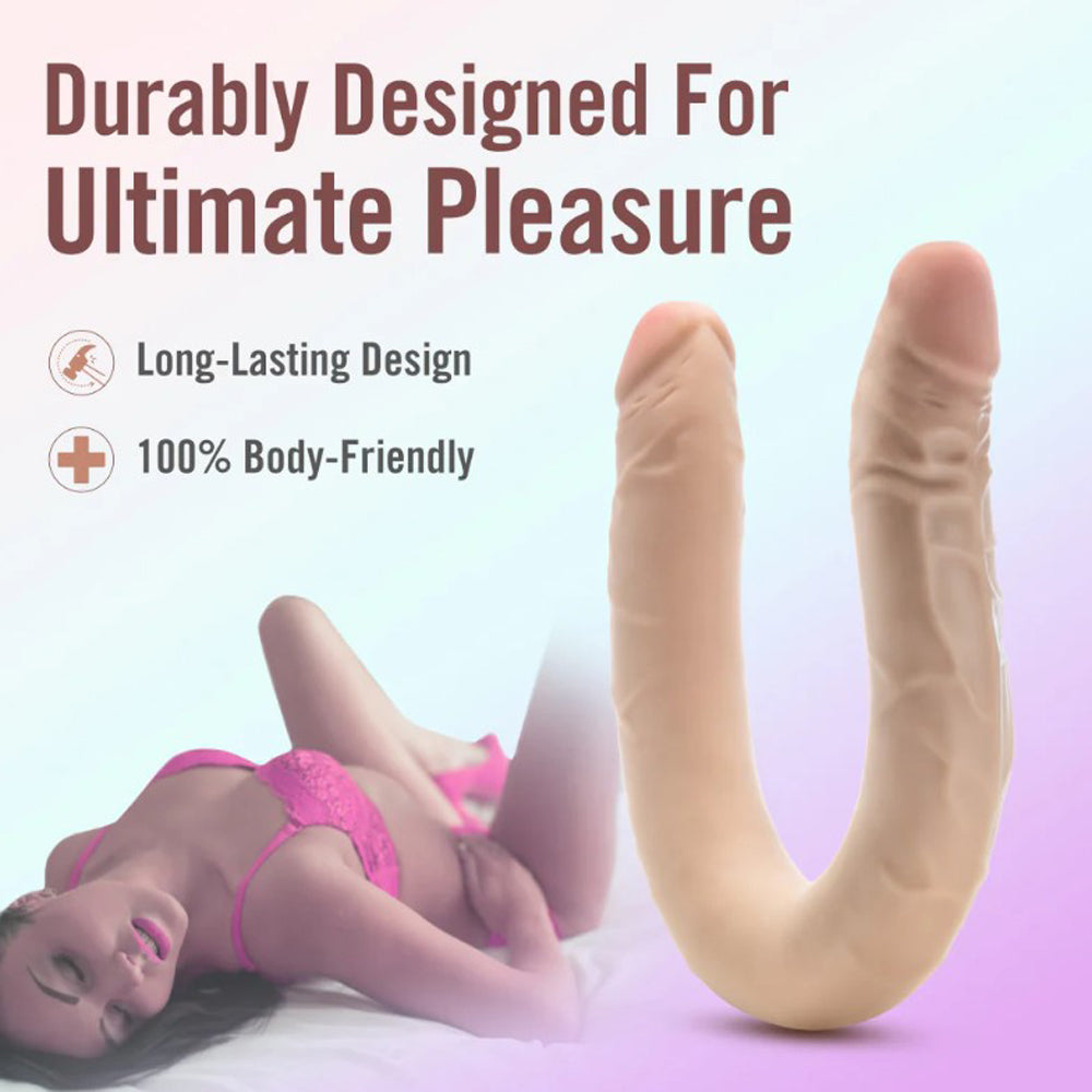 Dr. Skin Plus 16.5” Posable Double Dong