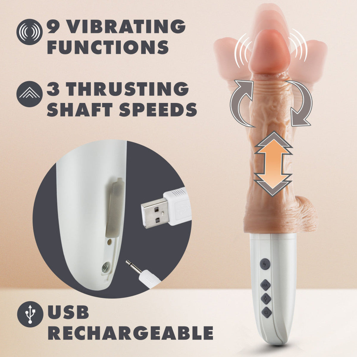 Dr. Hammer 7" Thrusting w Handle/Warming