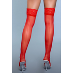 Keep A Secret Thigh Highs - Red