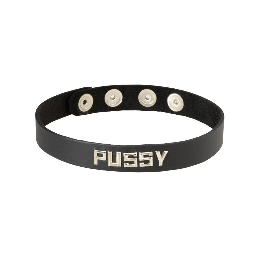Wordband Collar - PUSSY *