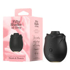 Fifty Shades of Grey Black Rose Silicone Clitoral Suction Stimulator 2.0