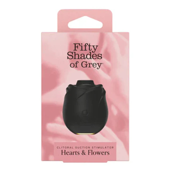 Fifty Shades of Grey Black Rose Silicone Clitoral Suction Stimulator 2.0