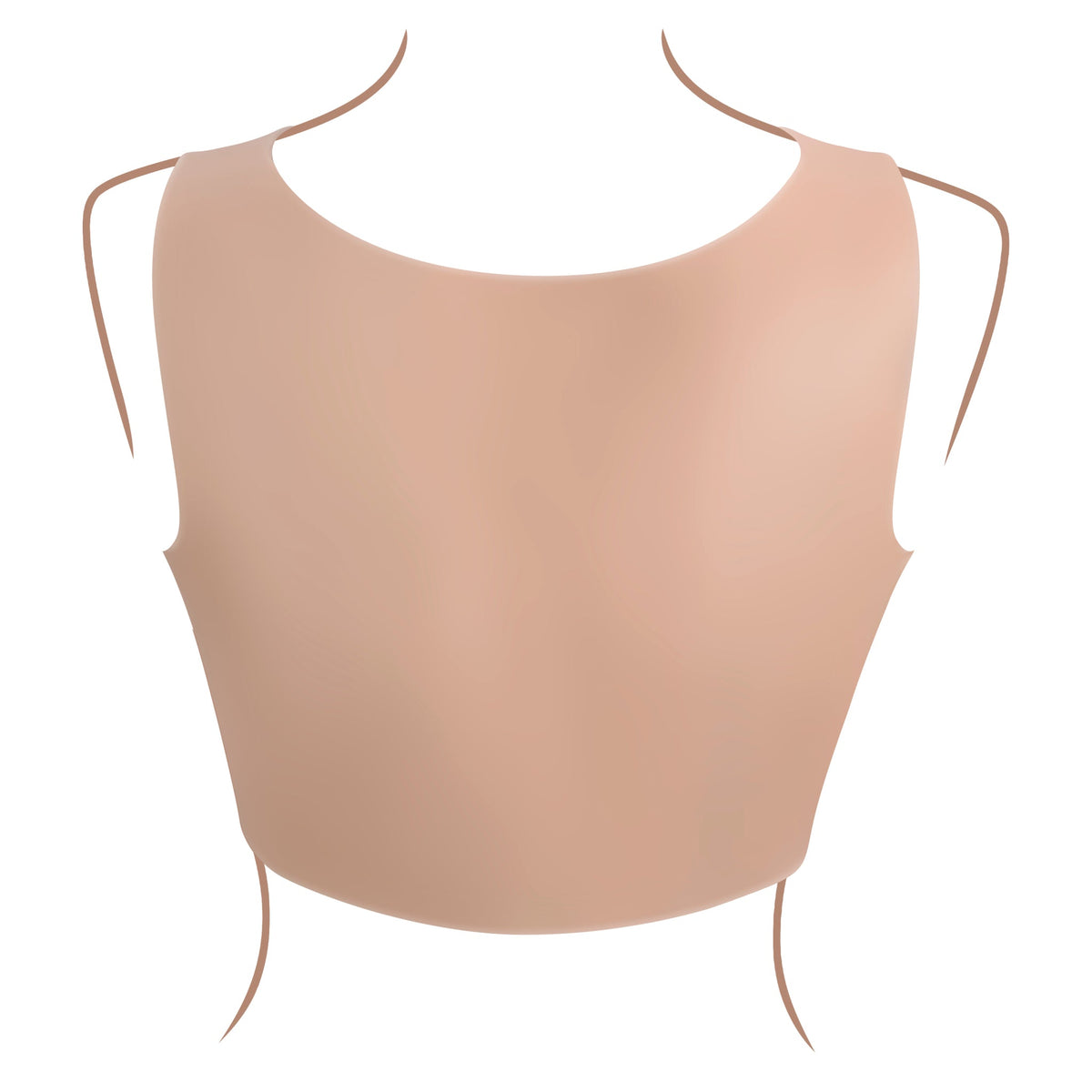 Gender-X Undergarments Plate C-cup Light