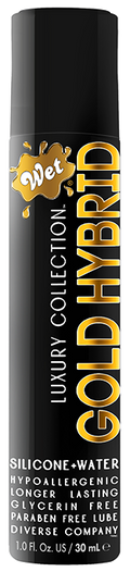 Wet® Gold Hybrid Water Silicone Blend 1 Fl. Oz./30mL