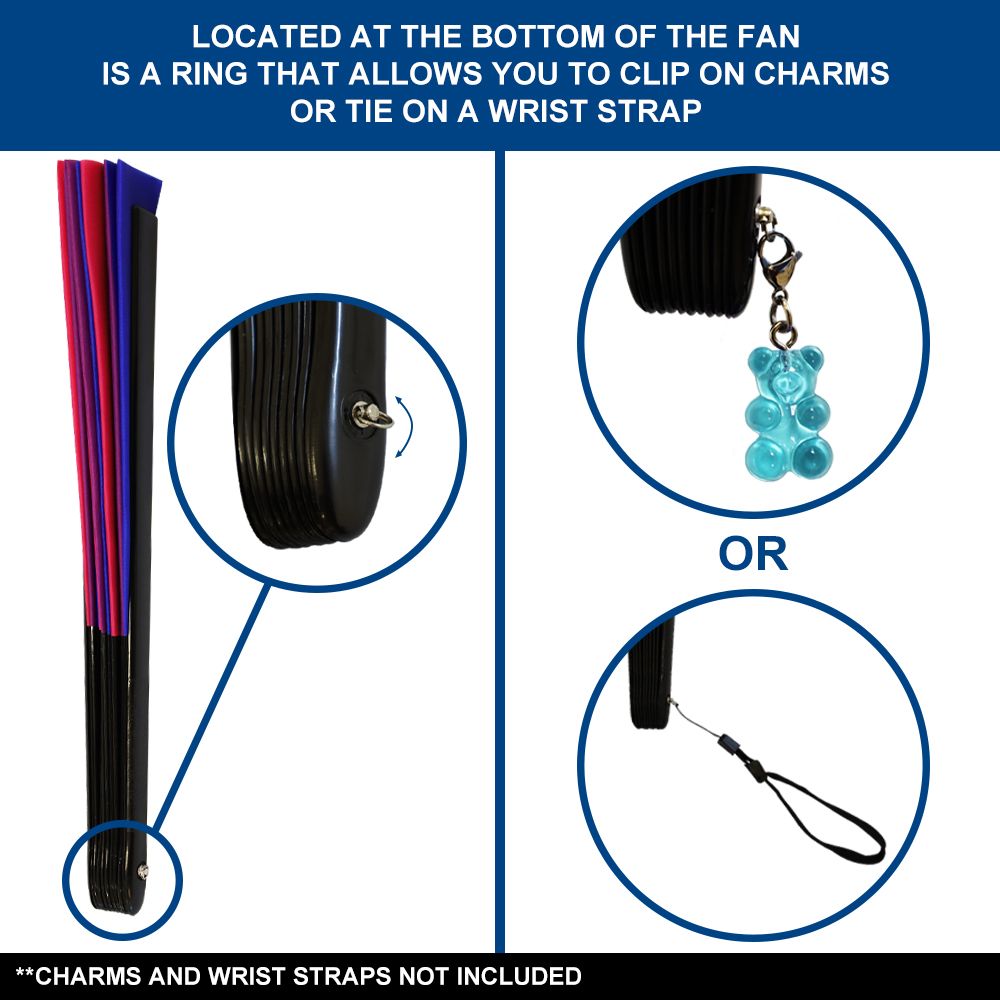 Bisexual Pride X-Large Hand Fan