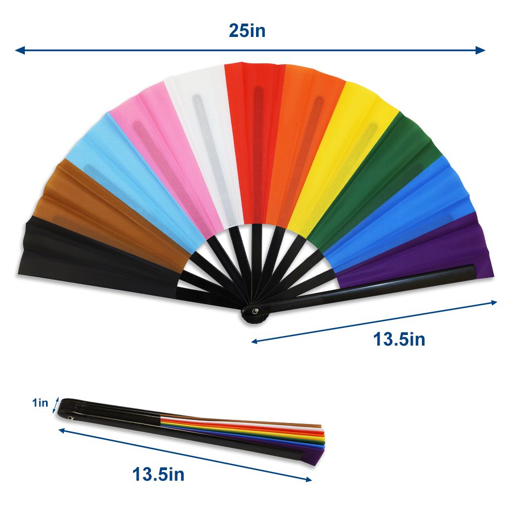 Progress Pride X-Large Hand Fan
