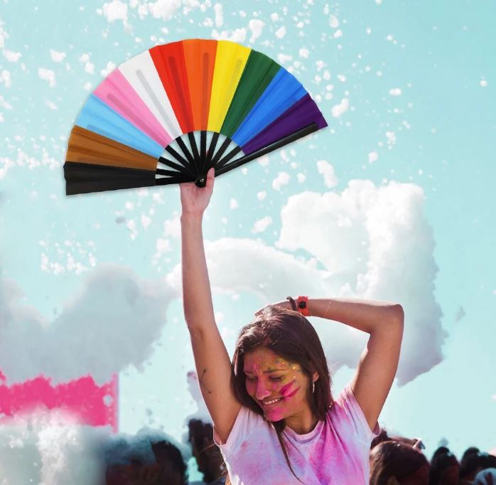 Progress Pride X-Large Hand Fan