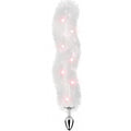 Light Up Foxy Tail Butt Plug - White