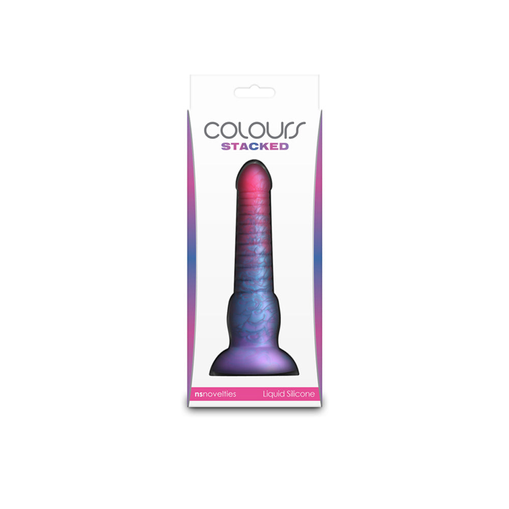 Colours - Stacked - 6" Dildo - Pink/Blue