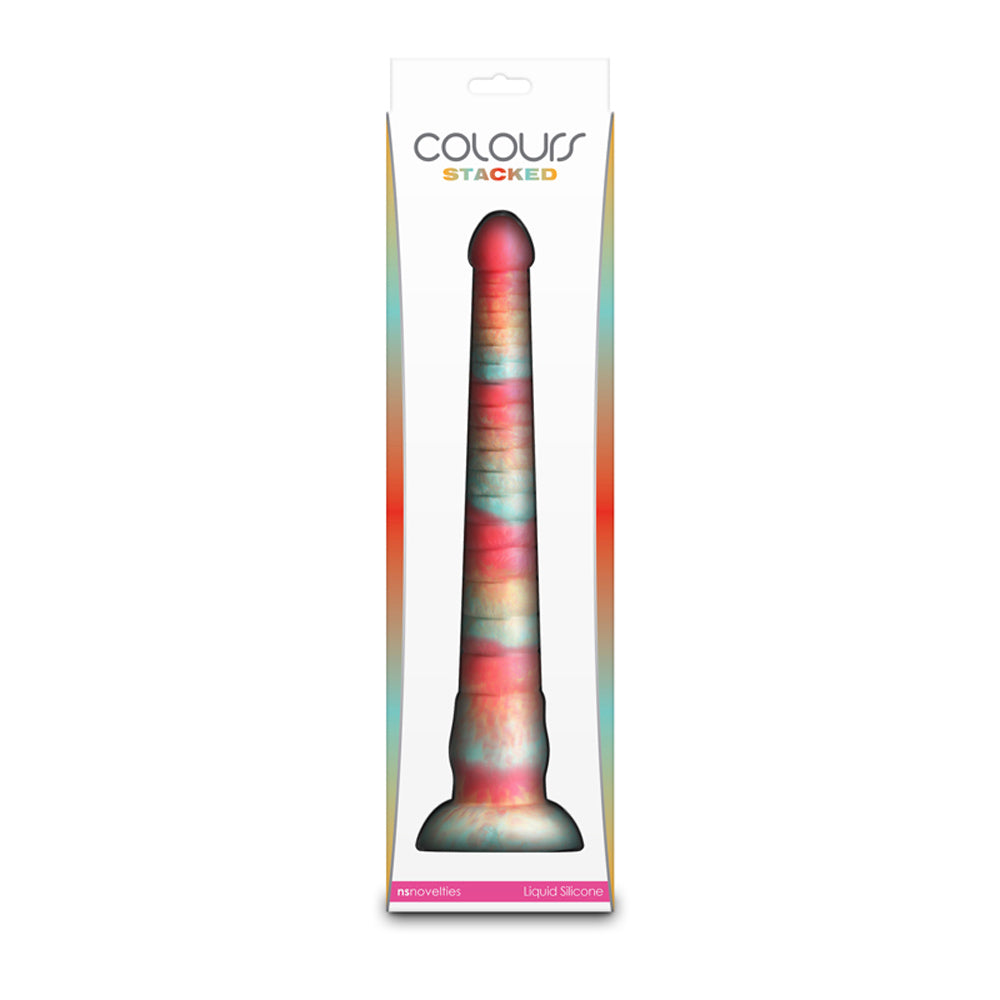 Colours - Stacked - 12" Dildo - Red/Gold