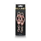 Bound Nipple Clamps - C3 - Rose Gold