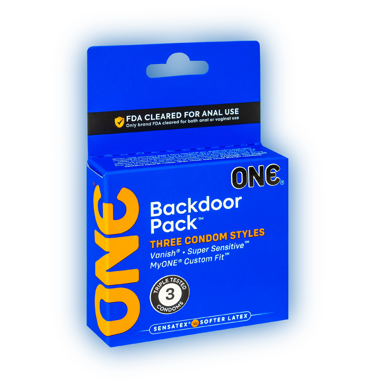 ONE Backdoor Condoms - 3pk