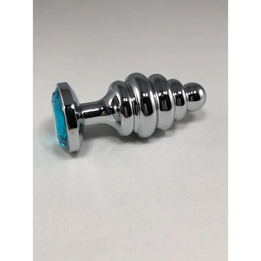 Thread Anal Plug: Large w/ Blue