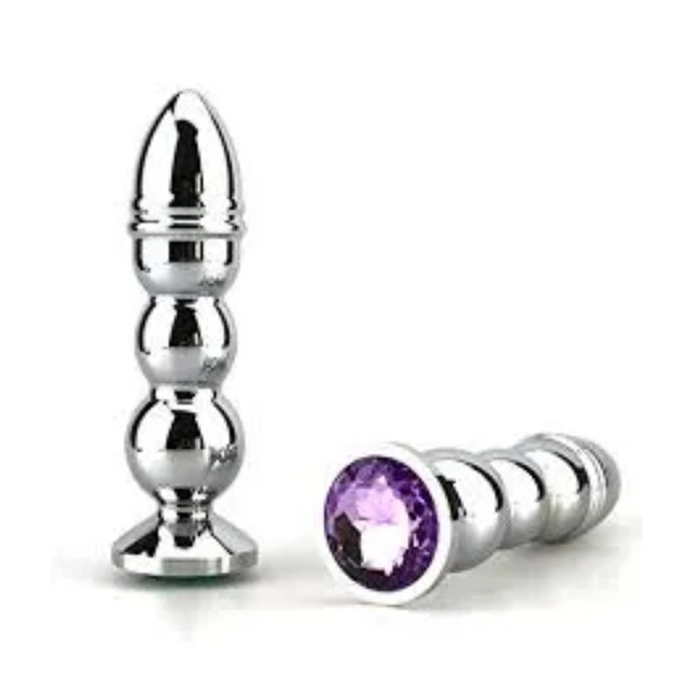 Butt Plug Bud Bullet - Large w/ Purple