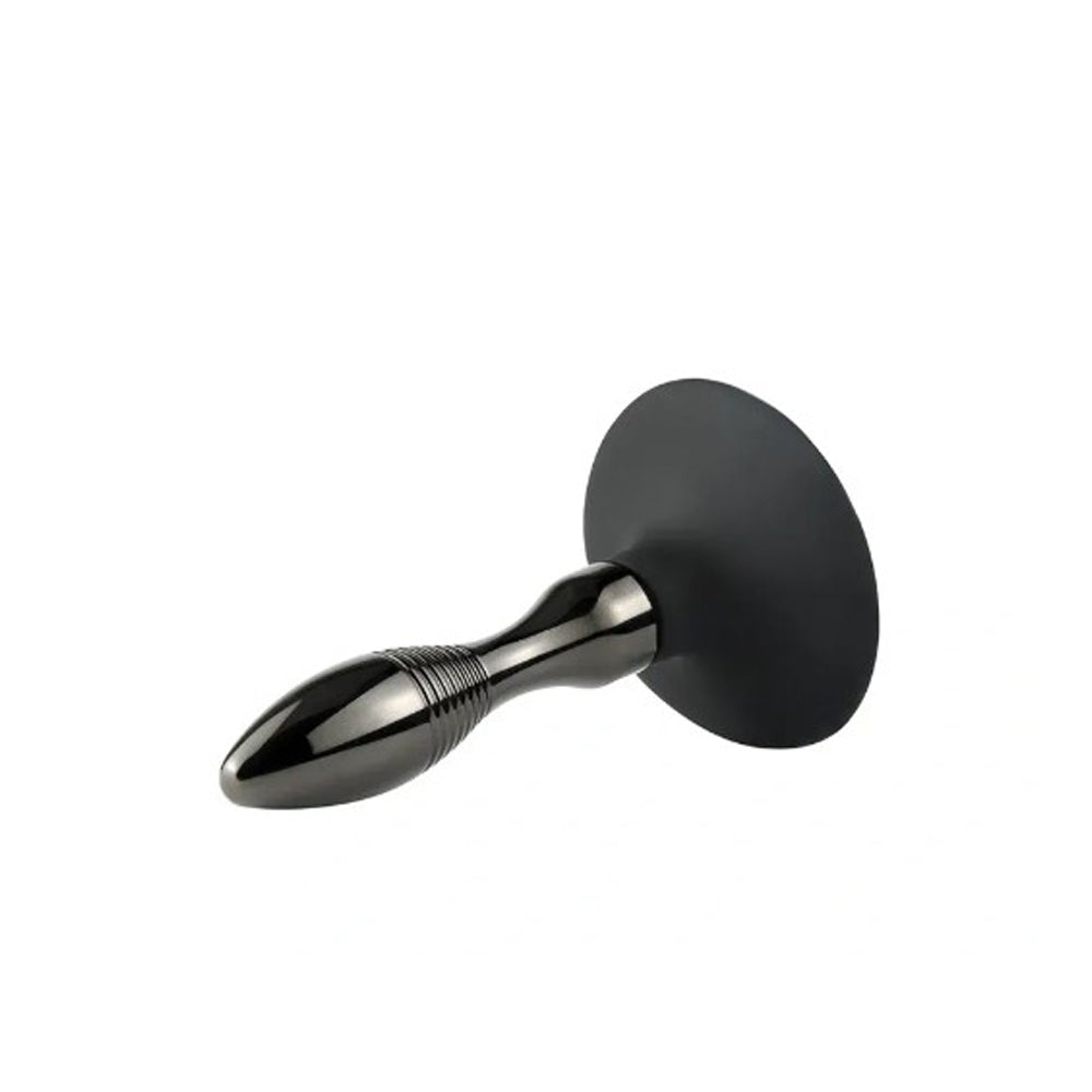 Real Fox Tail Small Tapered Metal Plug