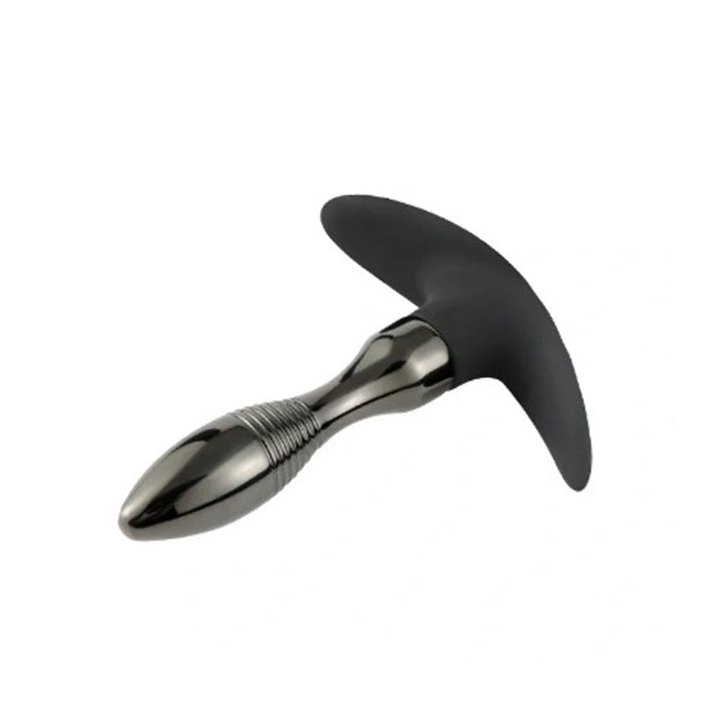 Real Fox Tail Small Tapered Metal Plug