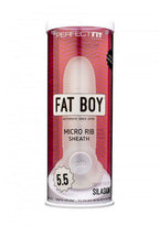 Fat Boy™ Ribbed Sheath 5.5" - Clear