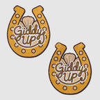 Giddy Up Sparkling Horseshoe Golden Pasties