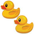 Rubber Duck Breast Pasties in Bright Yellow