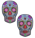 Multi-Colour Sugar Skull Face Pasties
