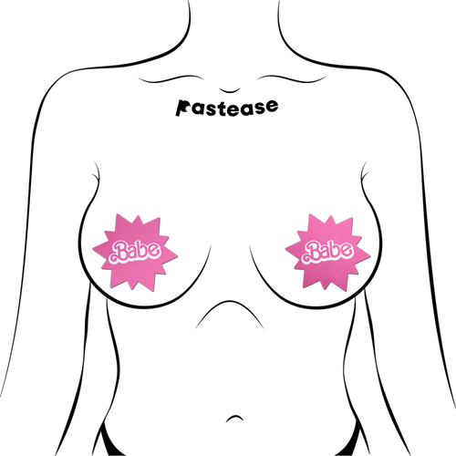 'Babe' Doll Pink Sunburst Pasties