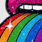 Taste the Rainbow Sparkling Tongue Out Pasties