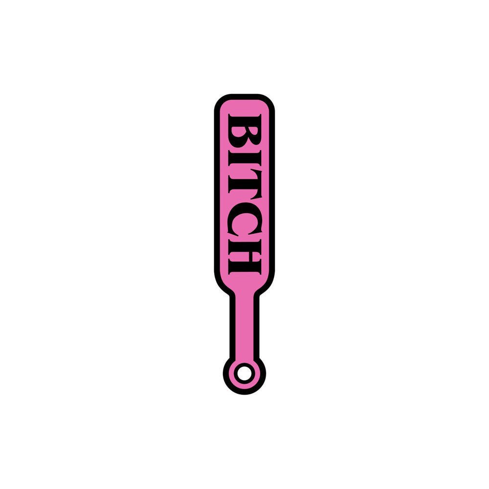 Enamel Pin: Bitch Paddle - Pink/Black *
