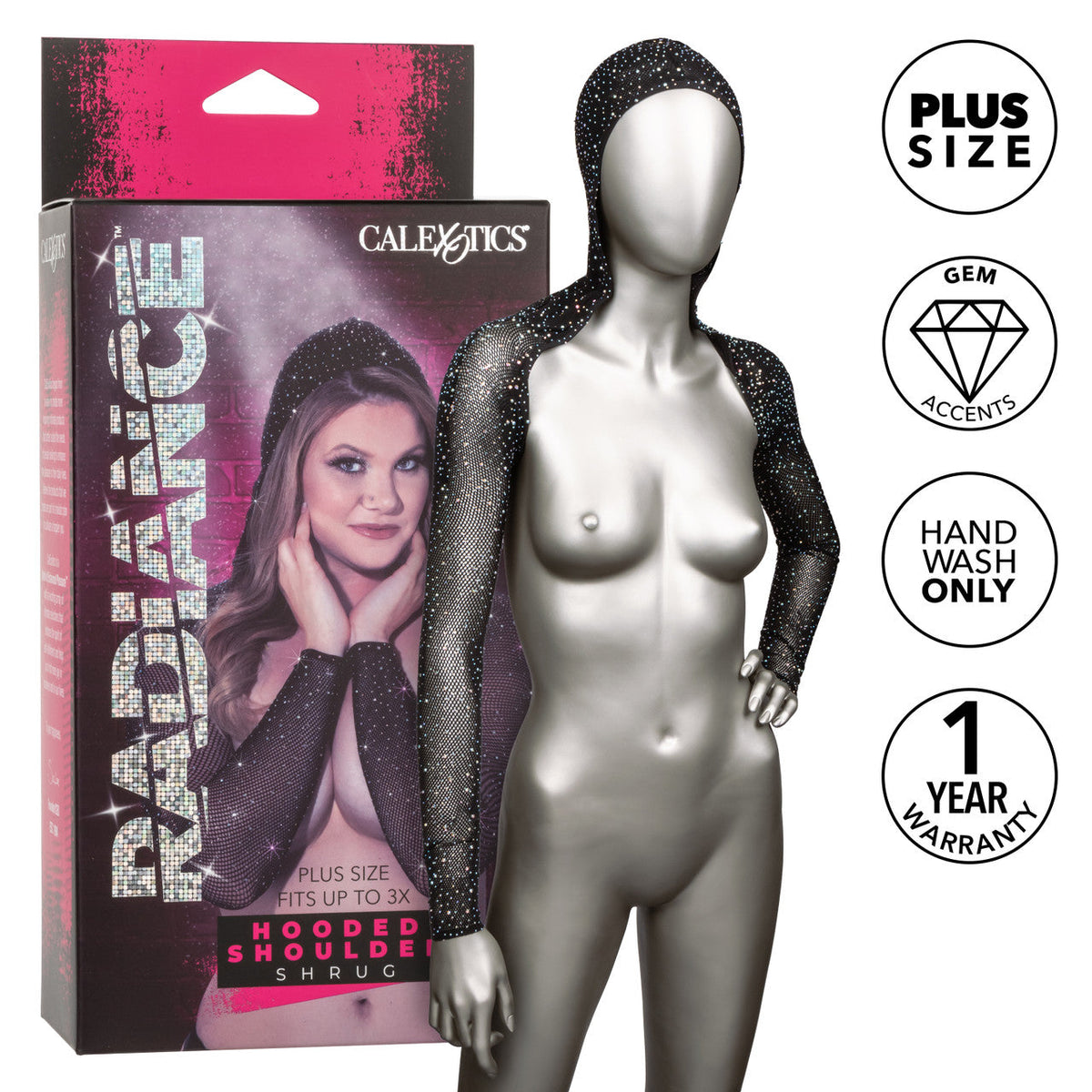 Radiance™ Hooded Shoulder Shrug - Plus *