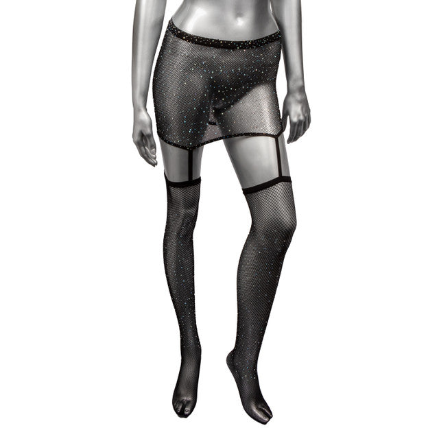 1pc Garter Skirt w Thigh Highs - Plus *