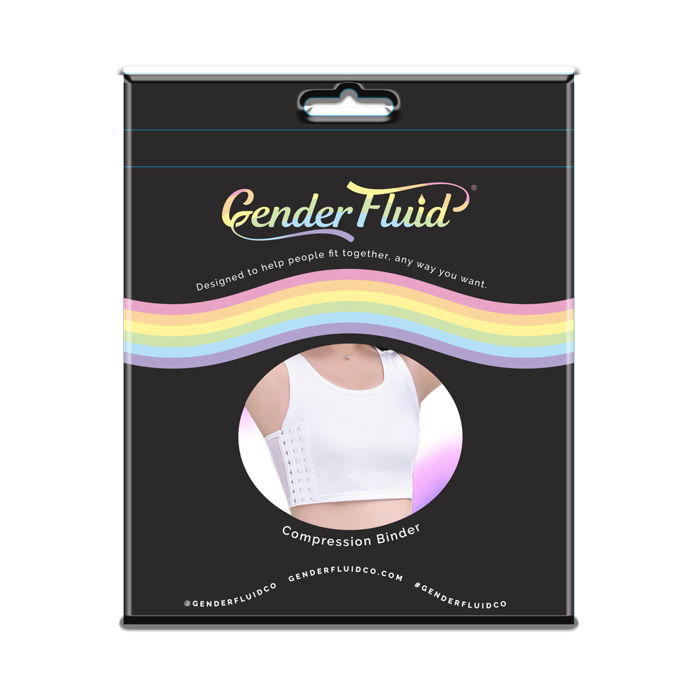 Gender Fluid Chest Binder White- 3XLarge