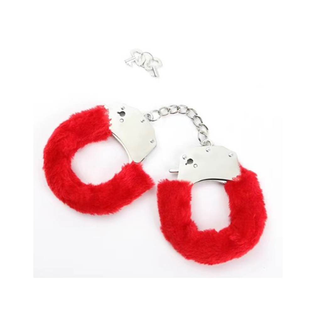 Hello Sexy Fuzzy Wrist Cuffs -Tiger Lily