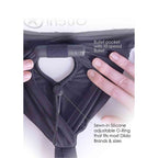 Vibrating Strap-on Thong w Garters XL/2X