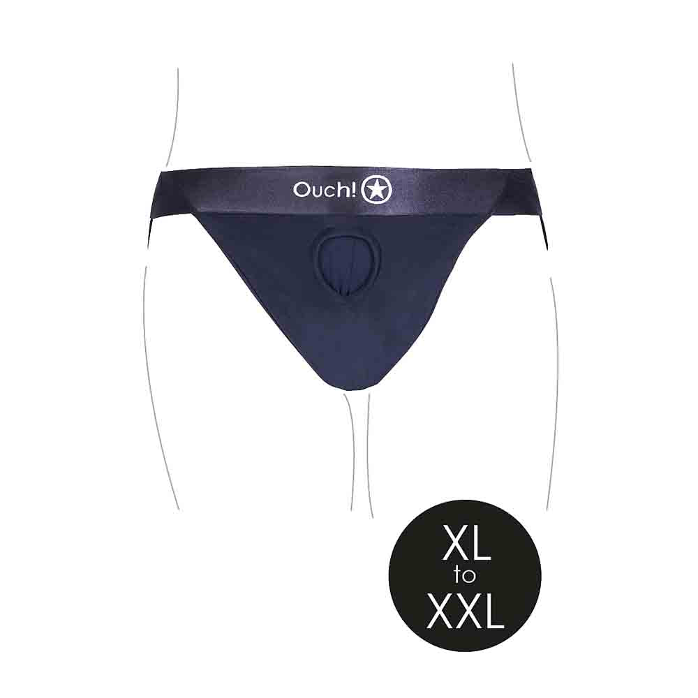 Vibrating Strap-on Open-Back Panty XL/2X
