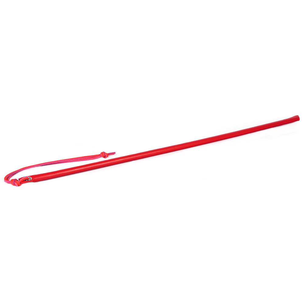 Leather Wrapped Cane 24" Red *
